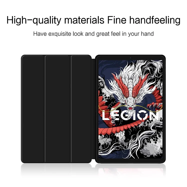 For Lenovo Legion Y700 (2024) Case PU Leather TPU Back Trifold Stand Tablet Cover Auto Wake / Sleep