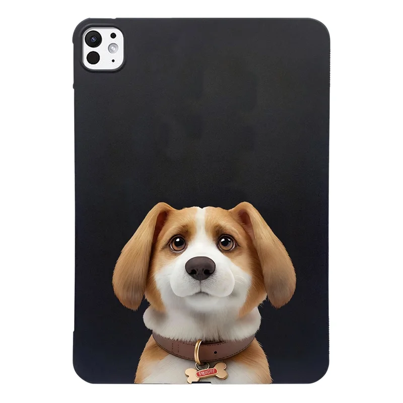 For iPad Pro 11 (2024) Case Pattern Printing Slim TPU Tablet Protective Cover - Harrier Beagle