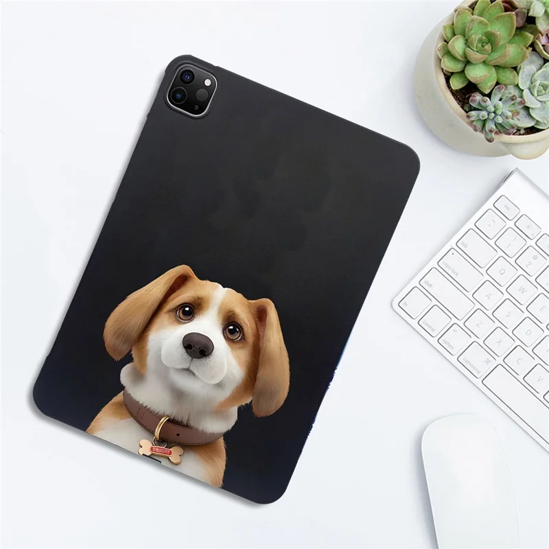 For iPad Pro 11 (2021)  /  (2020)  /  (2018) Case Pattern Printing Slim TPU Tablet Protective Cover - Harrier Beagle