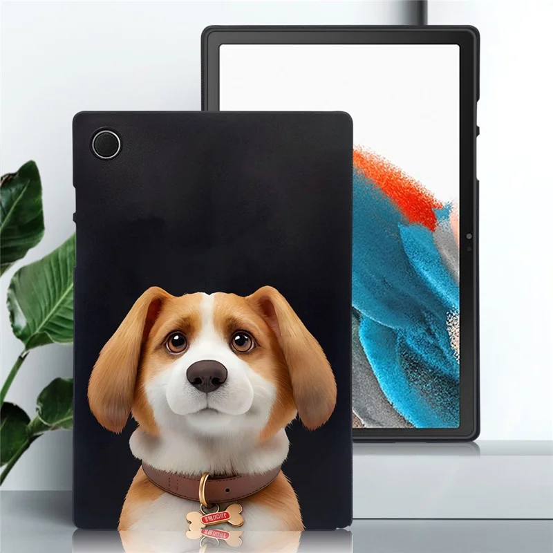 For Samsung Galaxy Tab A8 10.5 (2021) Case Pattern Printing Slim TPU Tablet Protective Cover - Harrier Beagle