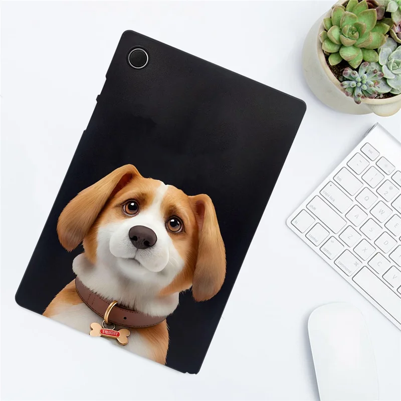 For Samsung Galaxy Tab A8 10.5 (2021) Case Pattern Printing Slim TPU Tablet Protective Cover - Harrier Beagle