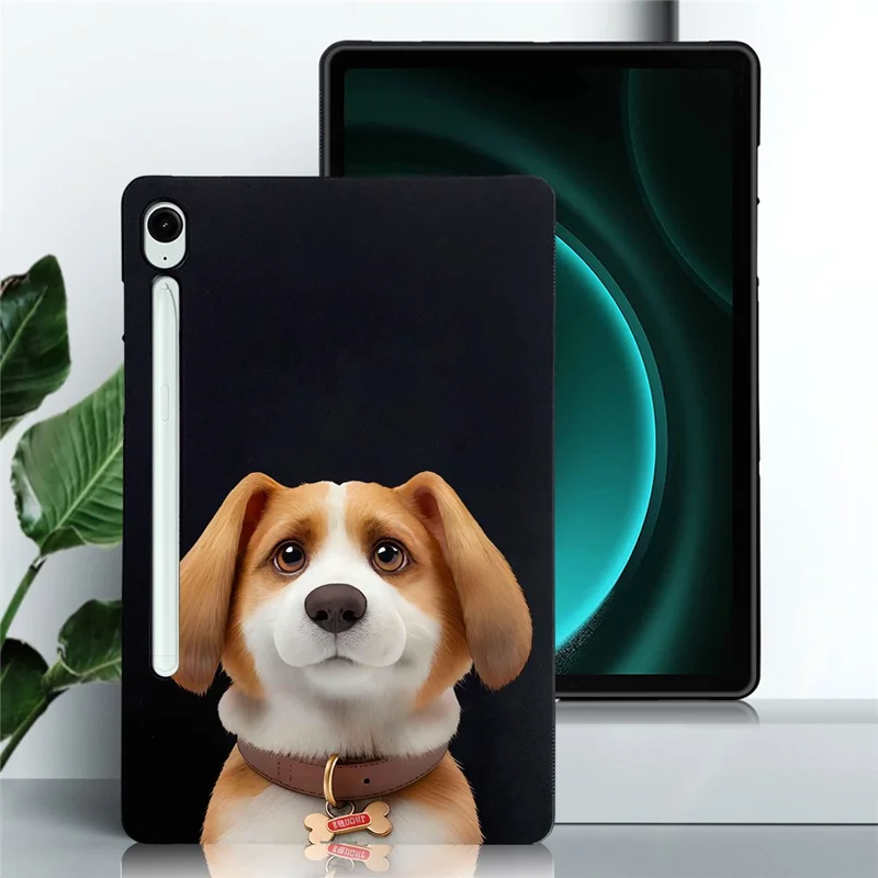 For Samsung Galaxy Tab S10 Lite / S10 FE / S9 FE / S9 Case Pattern Printing Slim TPU Tablet Protective Cover - Harrier Beagle