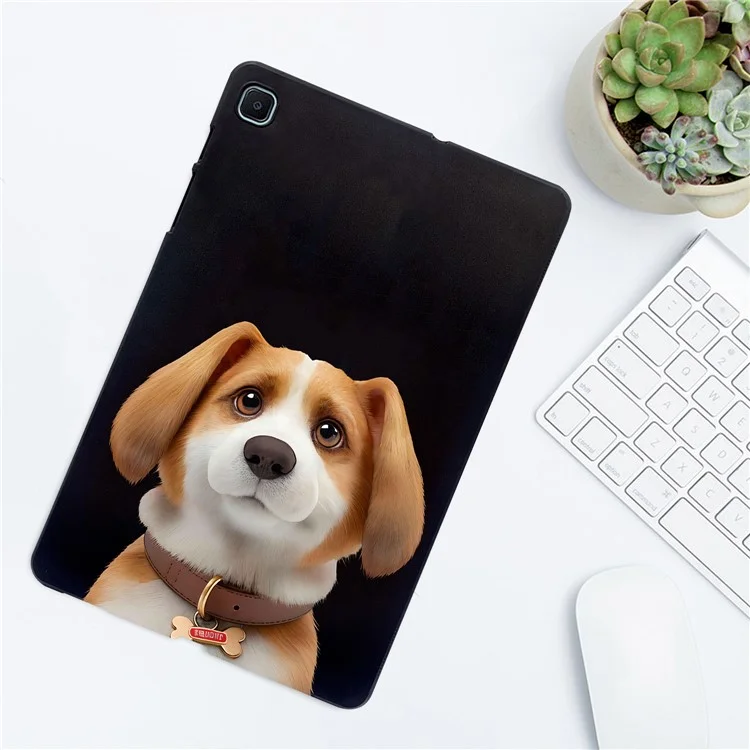 For Samsung Galaxy Tab S6 Lite (2024)  /  (2022)  /  (2020) Case Pattern Printing Slim TPU Tablet Protective Cover - Harrier Beagle