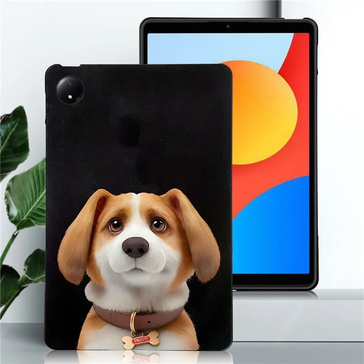 Für Xiaomi Redmi Pad SE 4G 8,7 Zoll Hülle Musterbedruckung Slim TPU Tablet Schutzhülle - Habicht Beagle