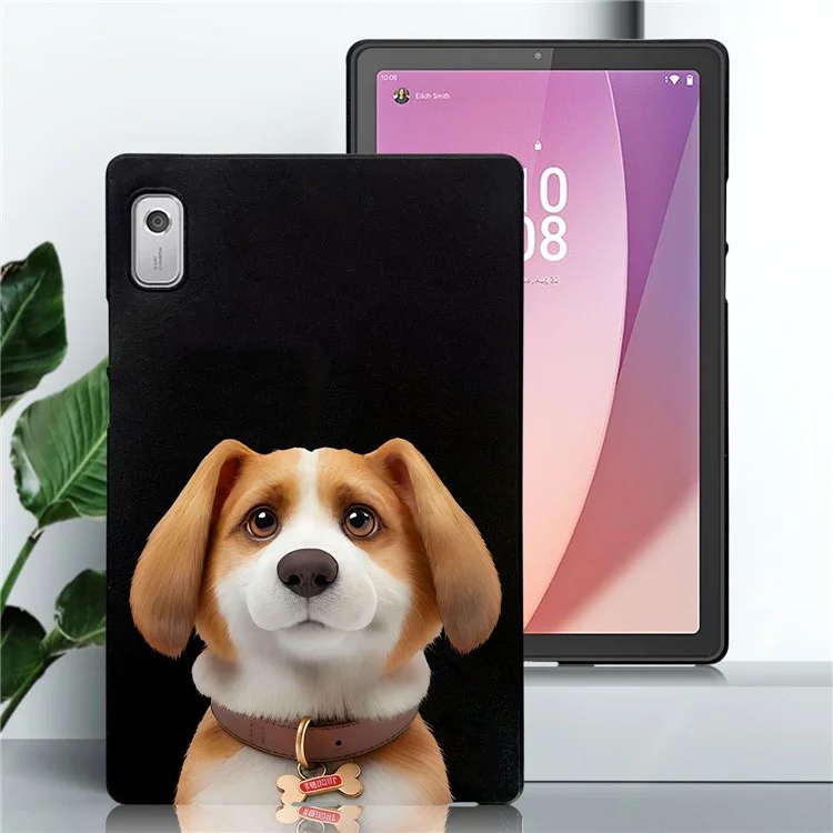 Custodia per Lenovo Tab M9 con stampa a motivi, cover protettiva sottile in TPU - Harrier Beagle