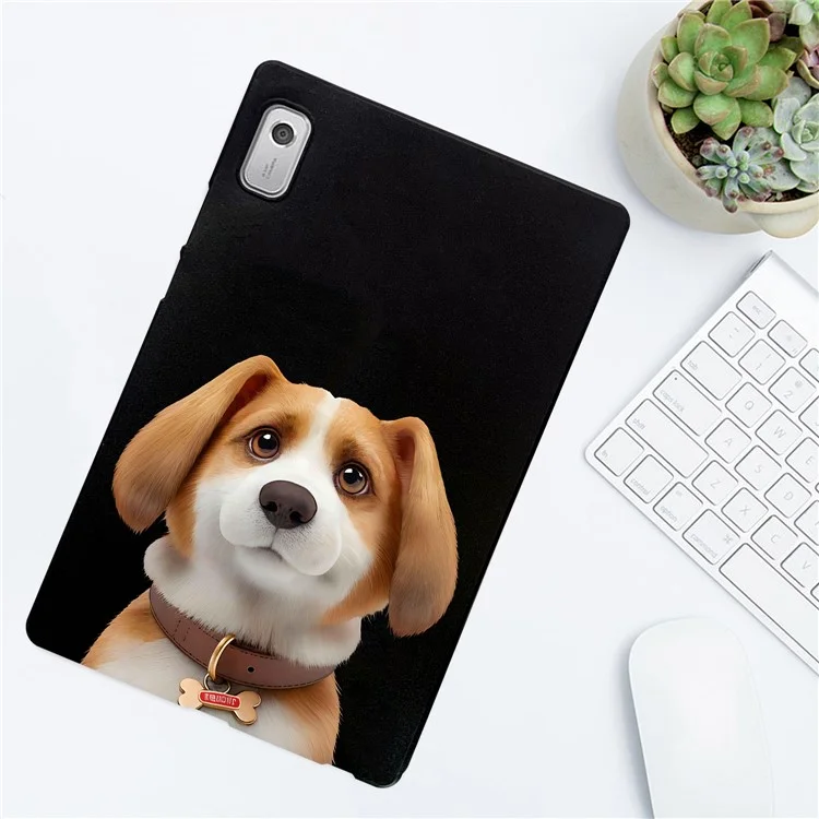 Custodia per Lenovo Tab M9 con stampa a motivi, cover protettiva sottile in TPU - Harrier Beagle