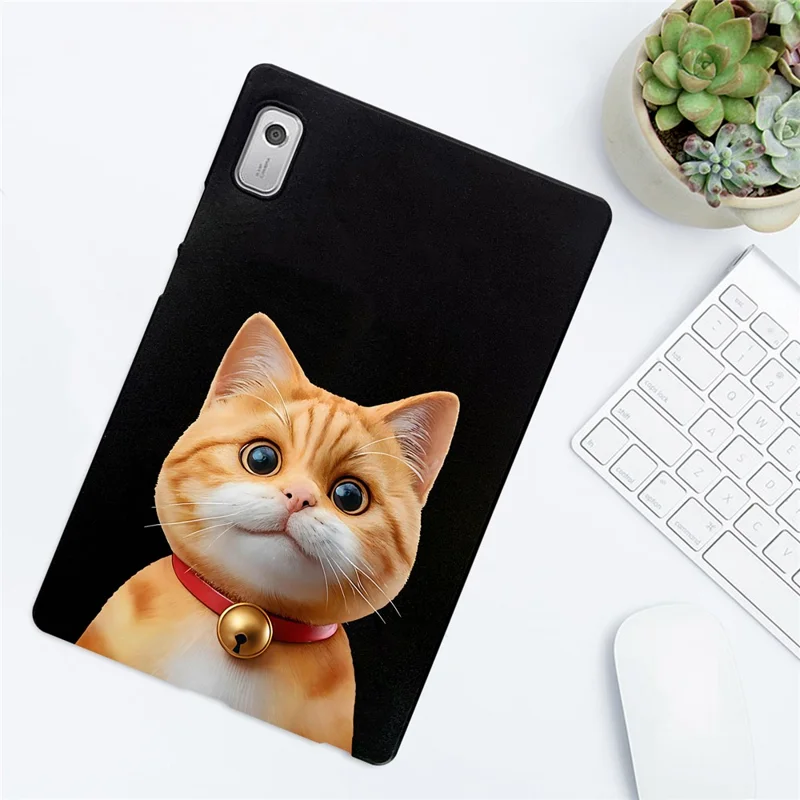 For Lenovo Tab M9 TB-310FU Case Pattern Printing Slim TPU Tablet Protective Cover - Shorthair Cat