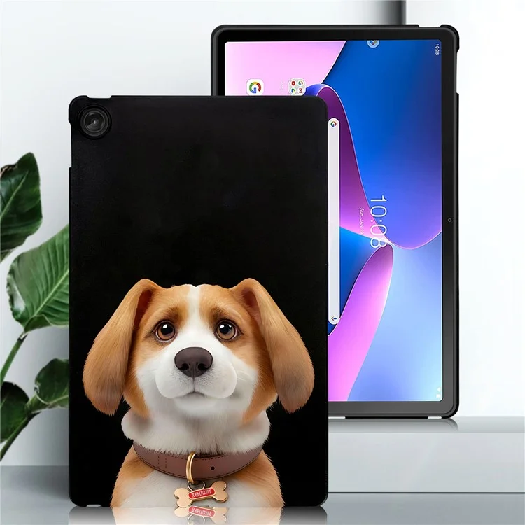 Capa para Lenovo Tab M10 Plus (3ª geração) com impressão de padrão, capa protetora fina de TPU para tablet - Harrier Beagle