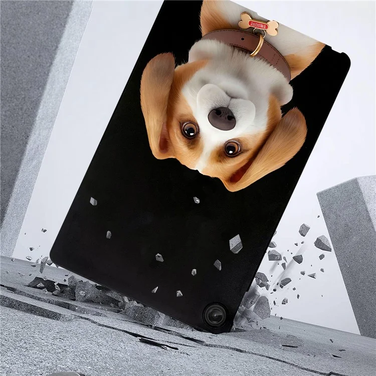 Capa para Lenovo Tab M10 Plus (3ª geração) com impressão de padrão, capa protetora fina de TPU para tablet - Harrier Beagle