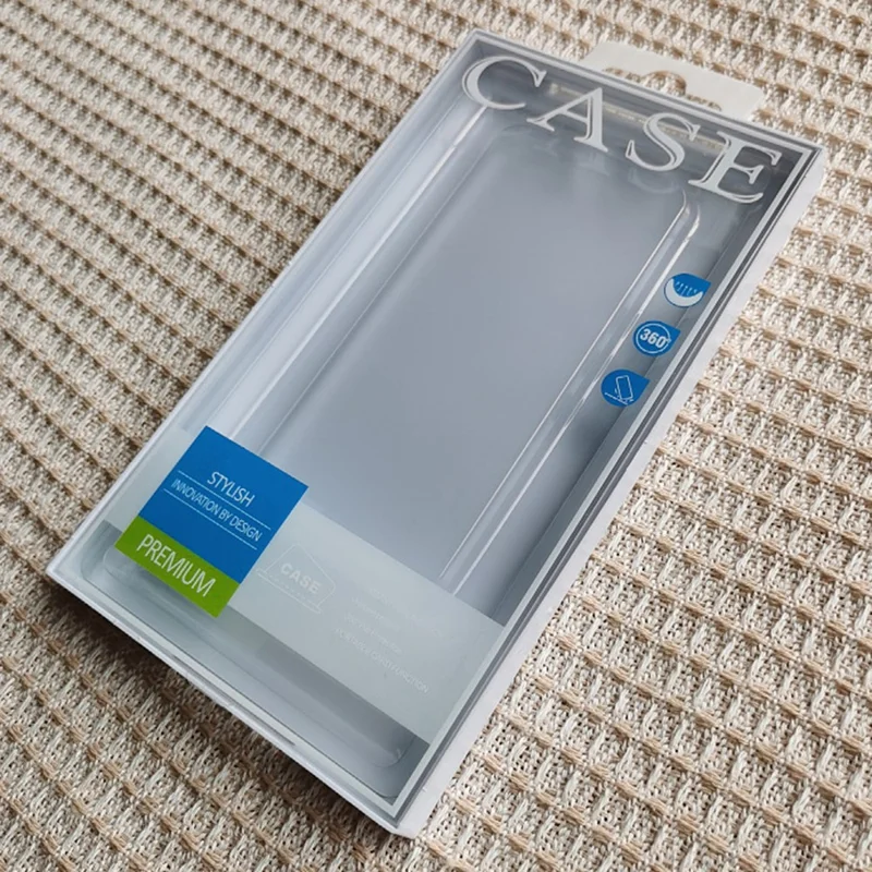 Bulk Purchasing Universal PET Window Phone Case Packaging Box With Injection Molded Base 18.7 x 10.6 x 1.5cm - Blue CASE Style