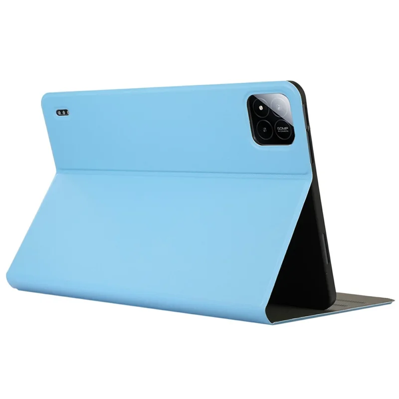 For Xiaomi Pad 7 Pro / Pad 7 Case PU Leather Folding Stand Tablet Protective Cover - Sky Blue