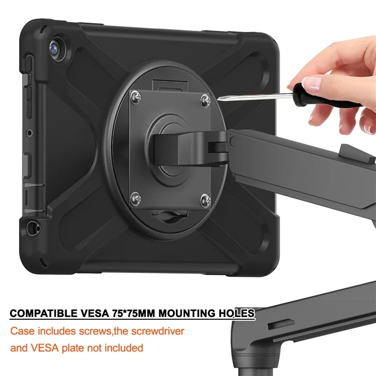 Für Amazon Fire HD 10 (2023) Hülle Ständer PC+Silikon Tablet Cover