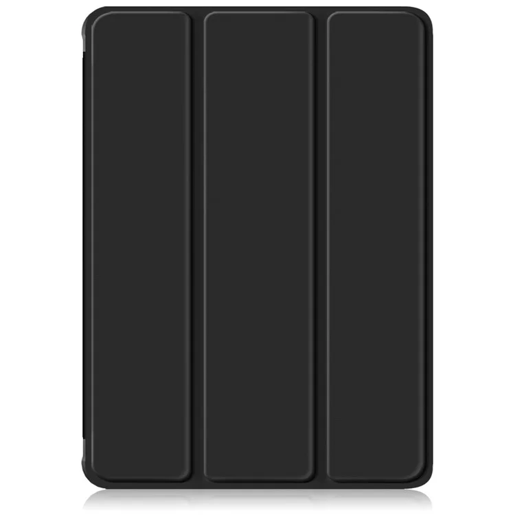 Custodia per Xiaomi Pad 7 Pro / Pad 7 Supporto tri-fold in pelle PU+TPU+retro in PC trasparente - Nero