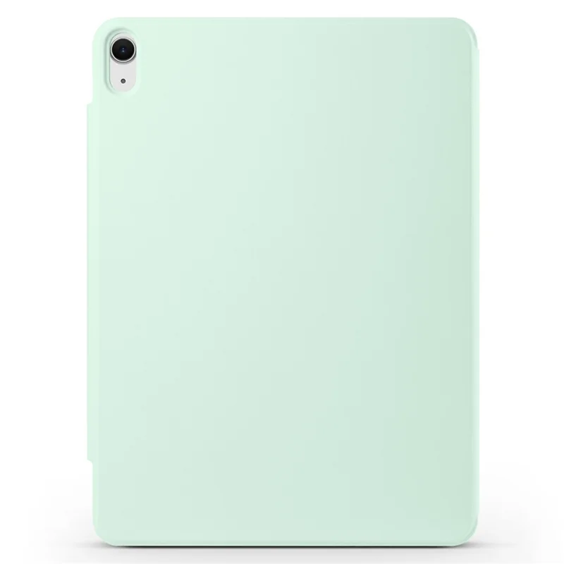 For iPad mini (2024)  /  (2021) Case PC + PU Leather Origami Stand Magnetic Tablet Cover - Light Green