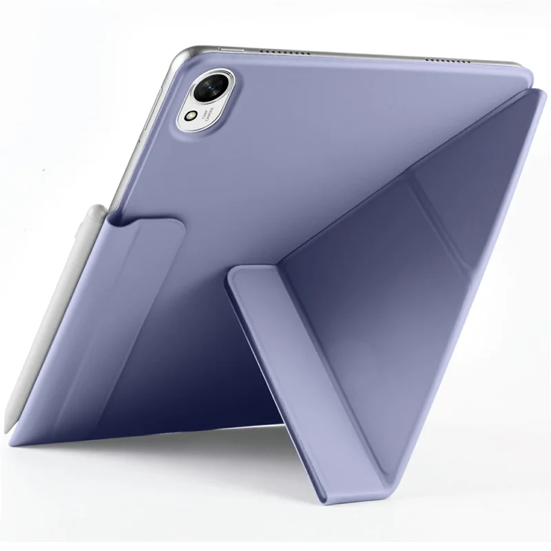 For Huawei MatePad 11.5 S (2025) / MatePad 11.5 S (2024) Case PC + PU Leather Origami Stand Magnetic Tablet Cover - Lavender Purple
