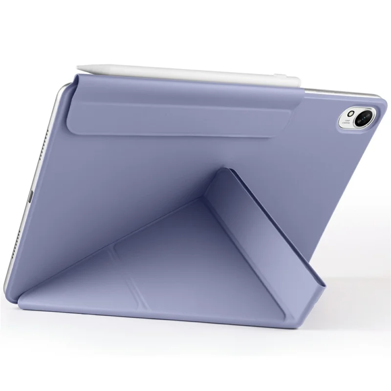 For Huawei MatePad 11.5 S (2025) / MatePad 11.5 S (2024) Case PC + PU Leather Origami Stand Magnetic Tablet Cover - Lavender Purple