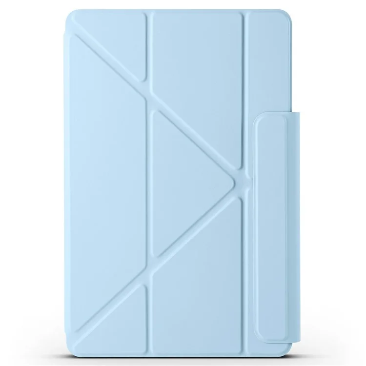Étui pour Xiaomi Pad 6S Pro 12.4 en PC + cuir PU, support origami magnétique - Bleu bébé