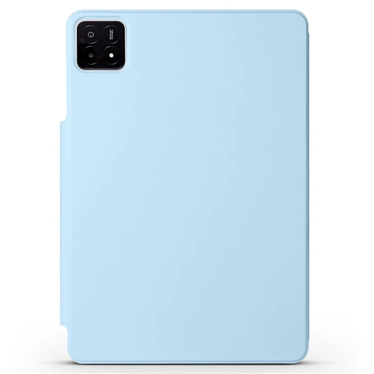 Étui pour Xiaomi Pad 6S Pro 12.4 en PC + cuir PU, support origami magnétique - Bleu bébé