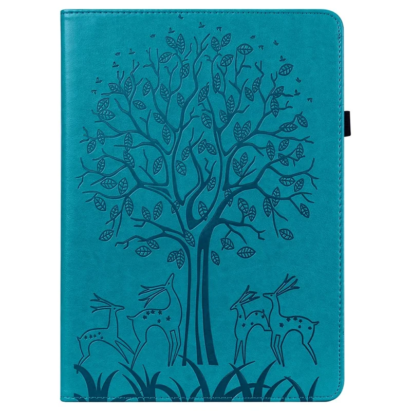 For Honor Pad X8b / Pad X8a Case PU Leather Stand Tree Deer Pattern Tablet Cover - Blue