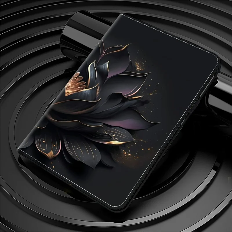For Honor Pad X8b / Pad X8a Case Pattern Printed Leather Tablet Cover with Card Slot - Flower