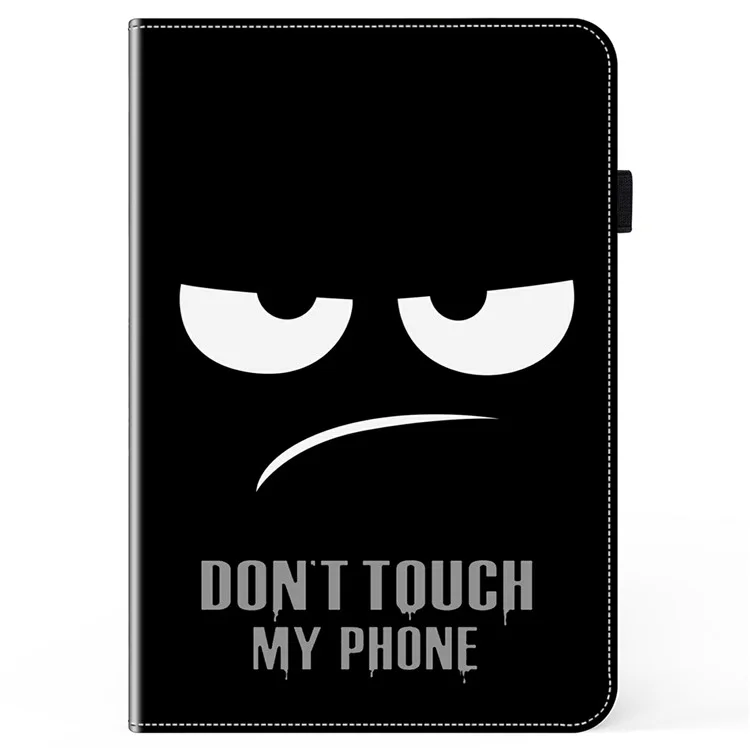 For Honor Pad X8a Case Pattern Printed Leather Tablet Cover with Card Slot - Don't Touch My Phone