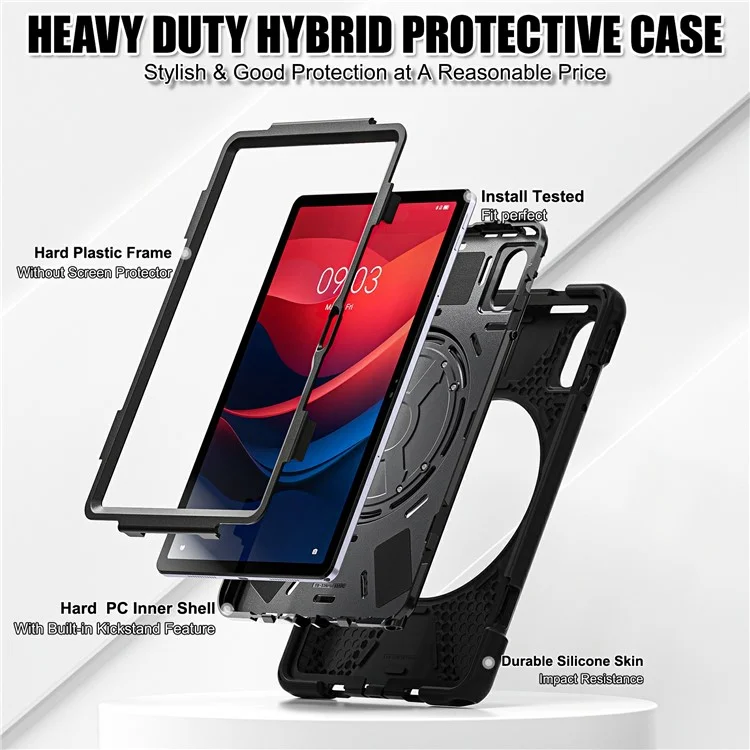 Kickstand Case for Lenovo Tab M11 TB330FU 331FC /  K11 / Xiaoxin Pad 11 2024 PC+Silicone Tablet Cover