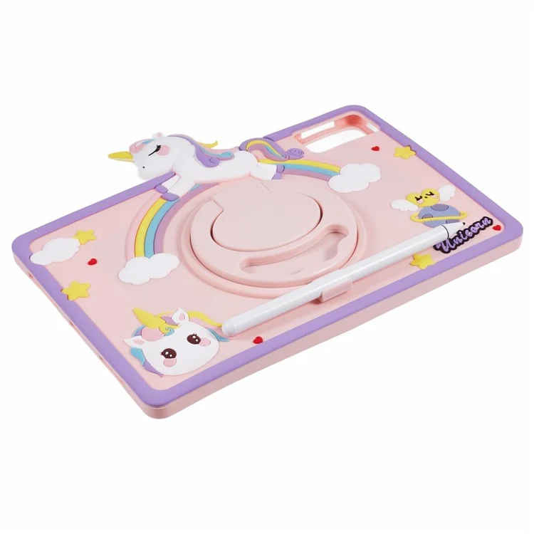 Custodia in silicone con supporto per Xiaomi Redmi Pad SE, cover per tablet a forma di cavallo carino