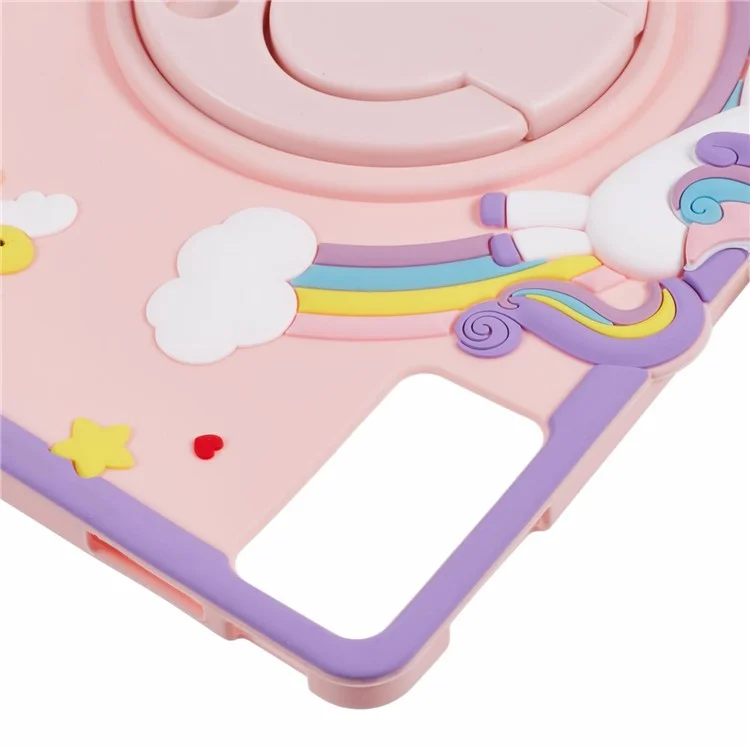Custodia in silicone con supporto per Xiaomi Redmi Pad SE, cover per tablet a forma di cavallo carino