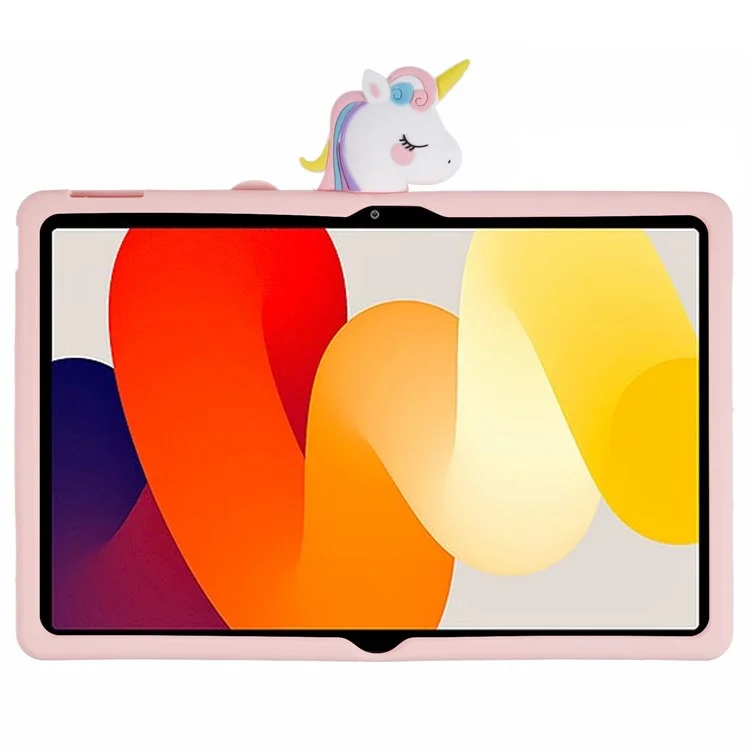 Custodia in silicone con supporto per Xiaomi Redmi Pad SE, cover per tablet a forma di cavallo carino