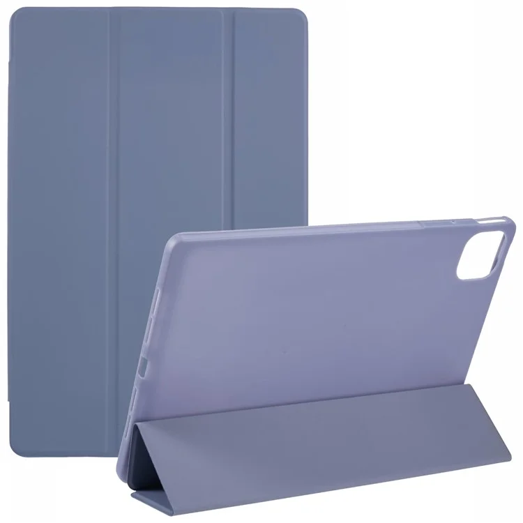 Funda para Honor Pad GT Pro de piel de PU y silicona con soporte plegable triple - Púrpura