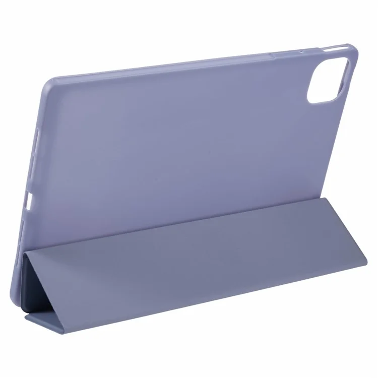 Funda para Honor Pad GT Pro de piel de PU y silicona con soporte plegable triple - Púrpura