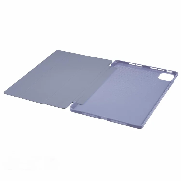 Funda para Honor Pad GT Pro de piel de PU y silicona con soporte plegable triple - Púrpura