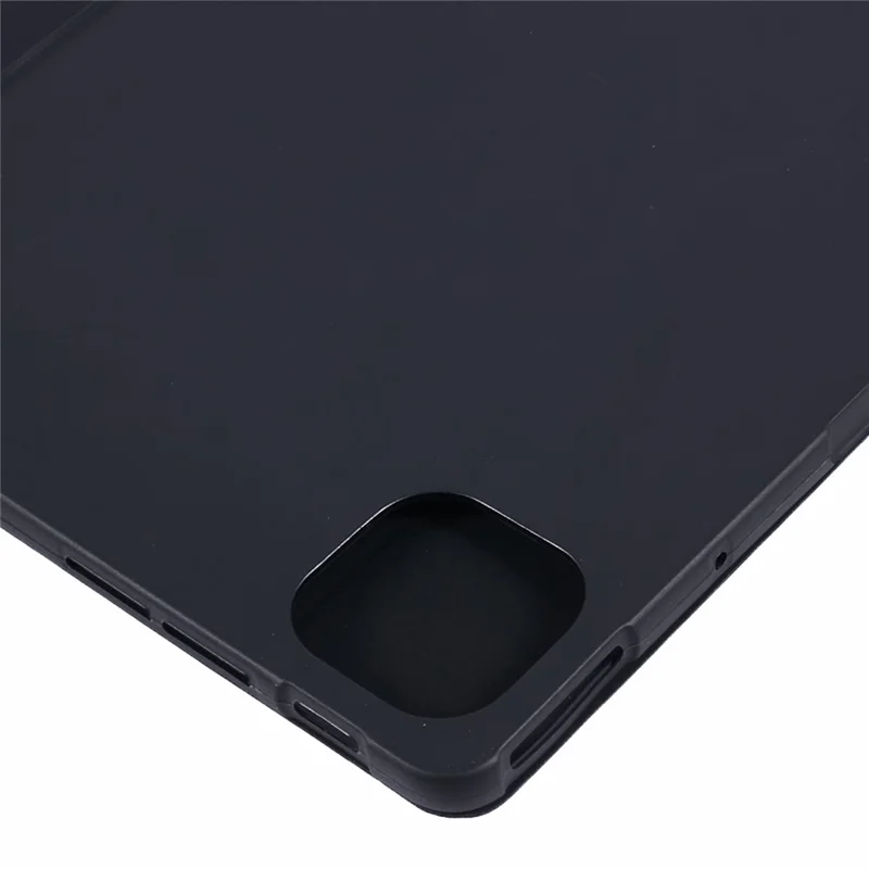 For Honor Pad GT Pro Case PU Leather+Silicone Tri-Fold Stand Tablet Cover - Black