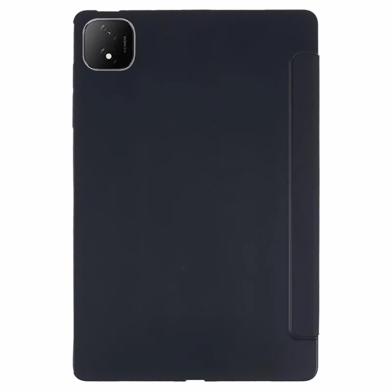 For Honor Pad GT Pro Case PU Leather+Silicone Tri-Fold Stand Tablet Cover - Black