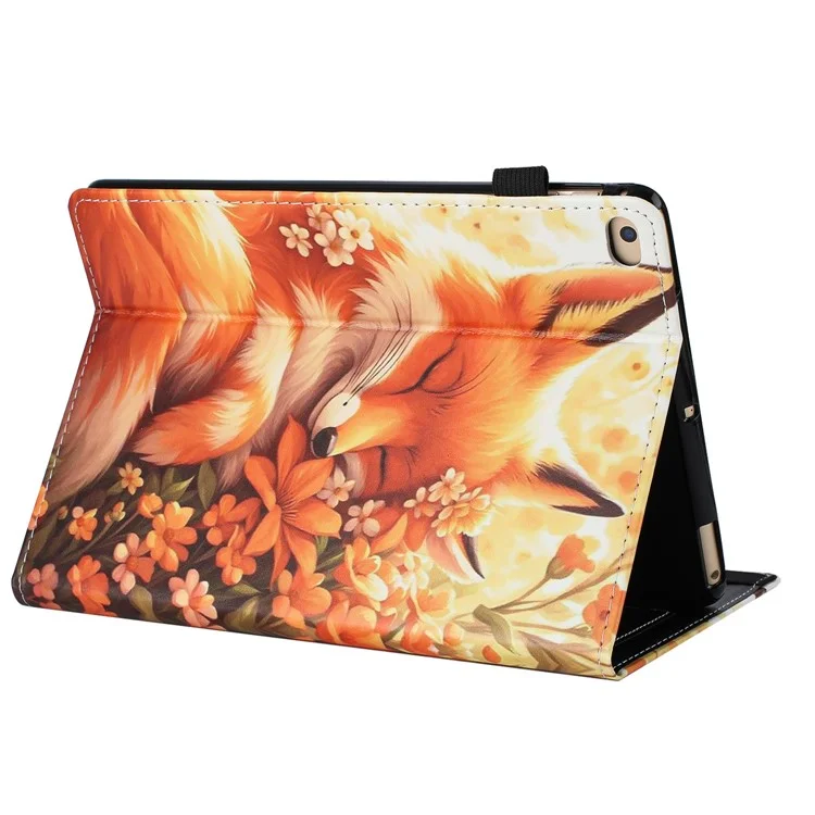 Funda para Tablet para iPad 10.2 (2021) / (2020) / (2019) / iPad Air 10.5 pulgadas (2019) / iPad Pro 10.5 pulgadas (2017) Cubierta de cuero con estampado - Zorro floral