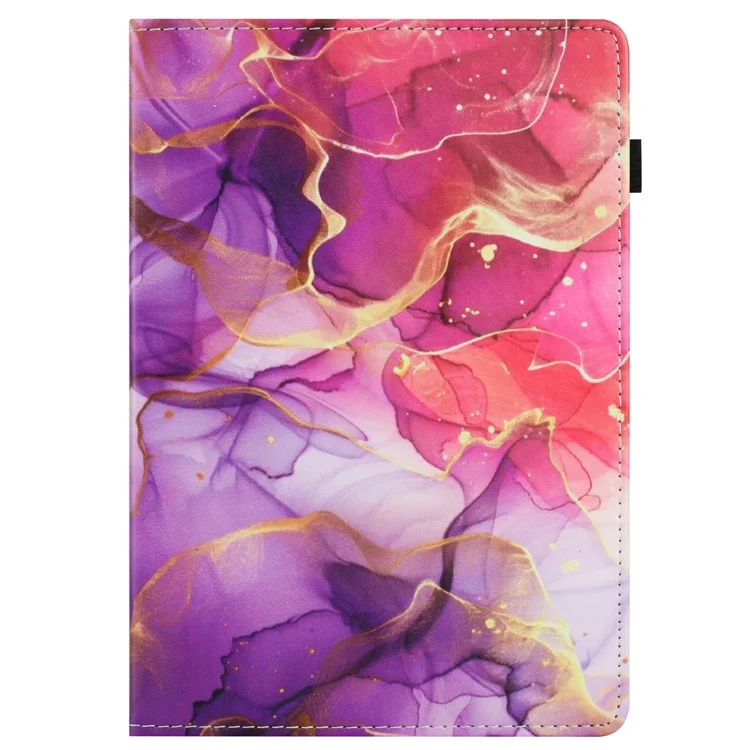 Capa para o Amazon Kindle Youth Edition 2022 com padrão de couro, tampa de tablet com função de ativar/desativar automaticamente, porta-cartões - Flor de Raposa