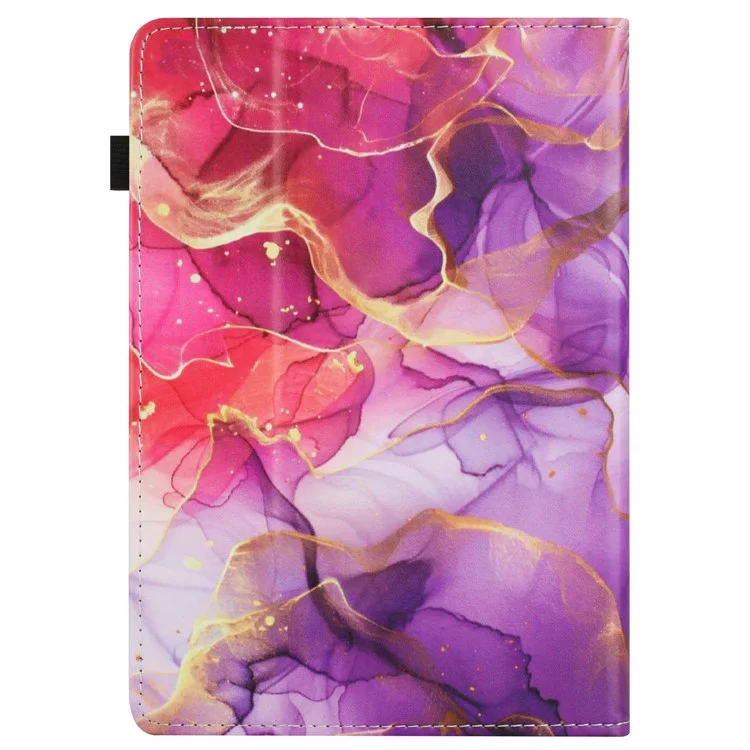 Capa para o Amazon Kindle Youth Edition 2022 com padrão de couro, tampa de tablet com função de ativar/desativar automaticamente, porta-cartões - Flor de Raposa