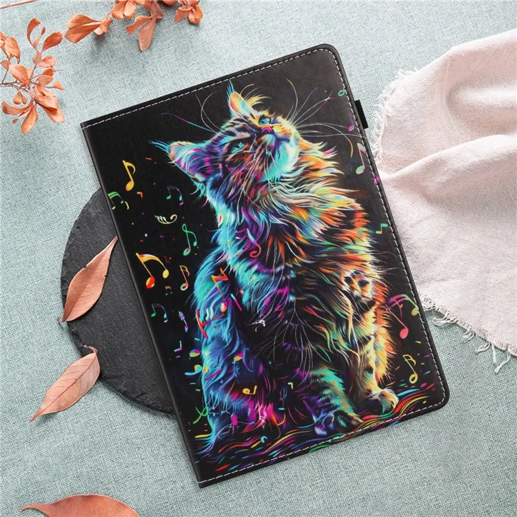 Für Lenovo Tab M10 HD Gen 2 Hülle Muster Leder Tablet Cover mit Auto Schlaf / Aufwachen, Kartenfach - Blumenfuchs