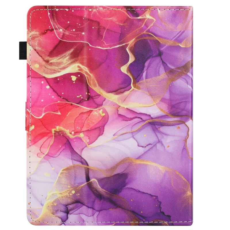 Universal 10-inch Tablet Case Pattern Leather Cover with Auto Sleep / Wake, Card Holder - Pink Gold Marble