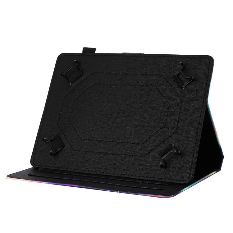 Universal 7-inch Tablet Case Pattern Leather Cover with Auto Sleep / Wake, Card Holder - Flower Fox