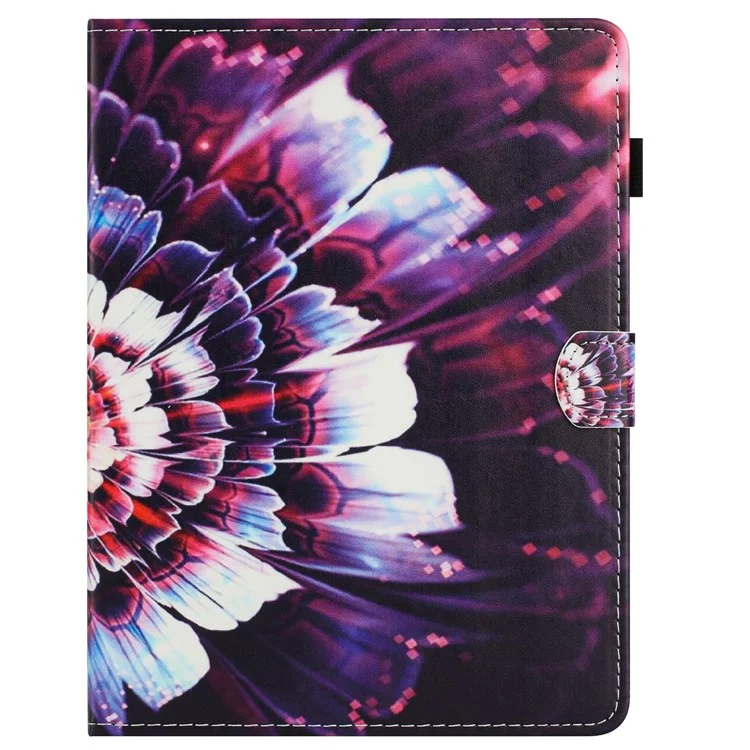 Universal 7-inch Tablet Case Pattern Leather Cover with Auto Sleep / Wake, Card Holder - Flower Fox