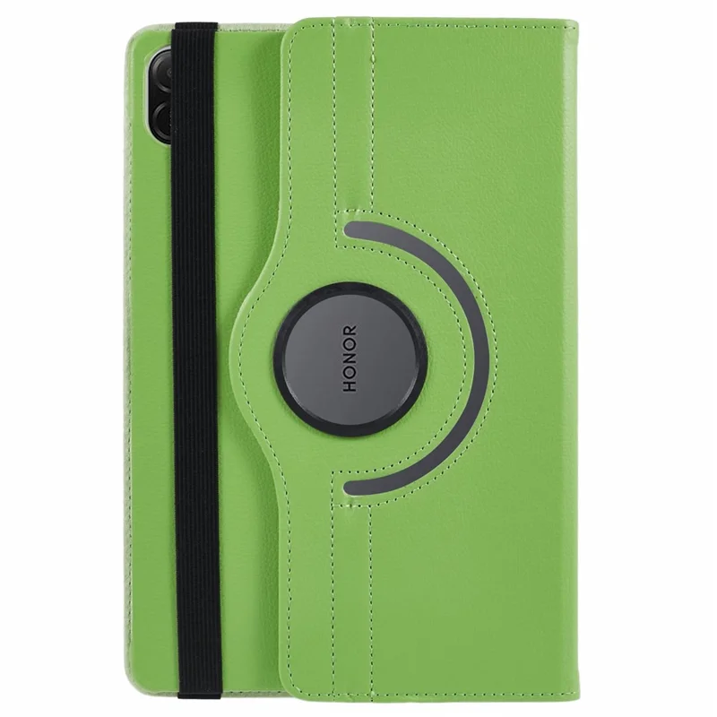 For Honor Pad X8a / Pad X9 Case Rotating Stand PU Leather+PC Tablet Cover with Elastic Band - Green