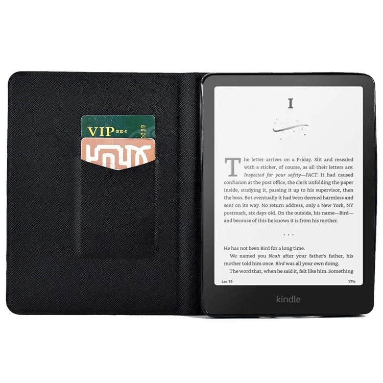 For Amazon Kindle Paperwhite (2024) Case Stand Pattern Printed Leather Cover - Giraffe