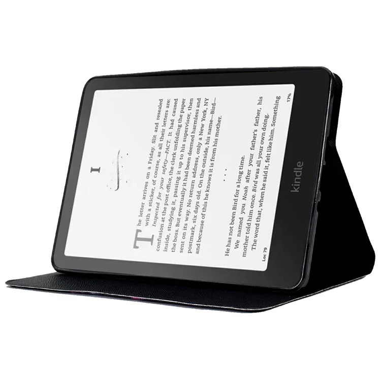 For Amazon Kindle Paperwhite (2024) Case Stand Pattern Printed Leather Cover - Giraffe