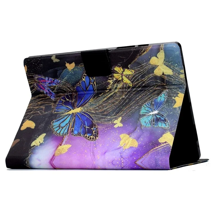 For Amazon Kindle Paperwhite (2024) Case Pattern Print Leather E-Reader Cover - Golden Butterflies