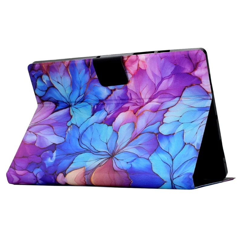 For Amazon Kindle Paperwhite (2024) Case Card Holder Pattern Print Leather Cover - Petal