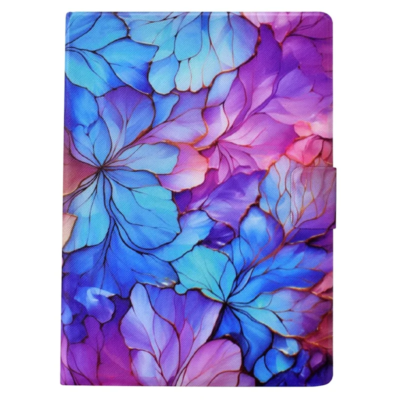 For Amazon Kindle Paperwhite (2024) Case Card Holder Pattern Print Leather Cover - Petal