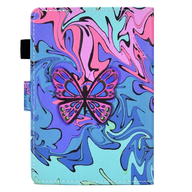 For Amazon Kindle Paperwhite (2024) Case Card Holder Stand Pattern Printing Leather Cover - Butterfly