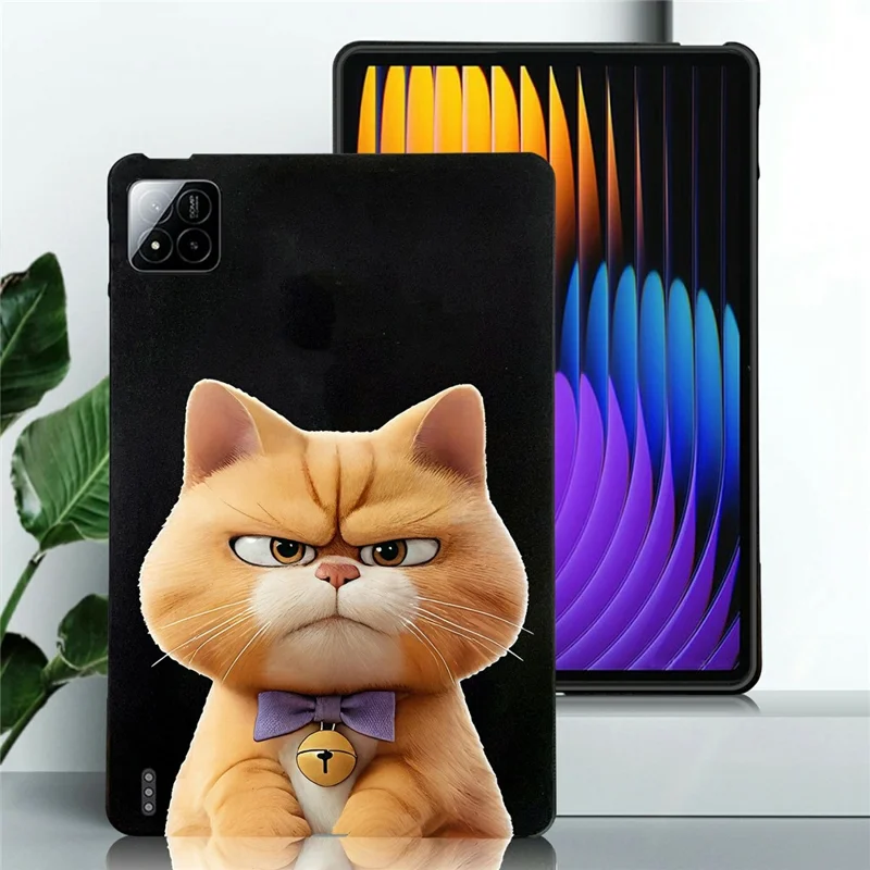 For Xiaomi Poco Pad X1 / Pad 8 Pro / Pad 8 / Pad 7 Pro / Pad 7 Case Pattern Printing Slim TPU Tablet Protective Cover - Garfield Cat