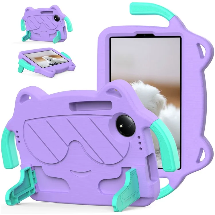 Capa para Xiaomi Redmi Pad SE 4G 8,7 polegadas / TCL Tab 8 Gen 2 EVA + PC com suporte dobrável - Roxo